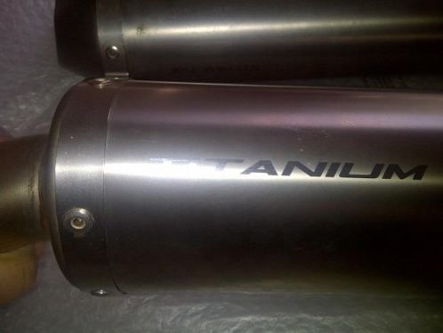 Acrapovic full titanium slip ons uitlaat set Ducati 848 1098