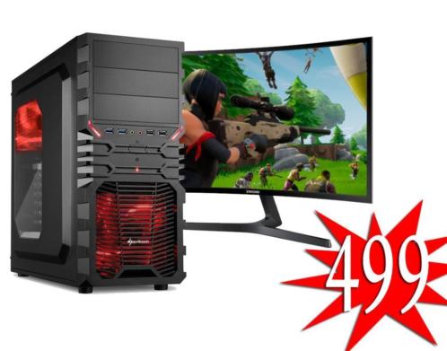 ACTIE GAME PC  Ryzen  8GB  SSD  GTX1050  Win10