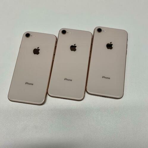 ACTIE iPhone 8 64gb goud voor 220,- incl oplader amp garantie