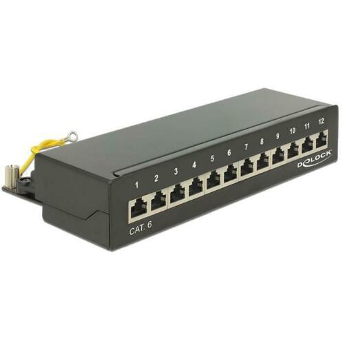 ACTIE Premium CAT6 Gigabit Desktop Patch Panel 1U met 12