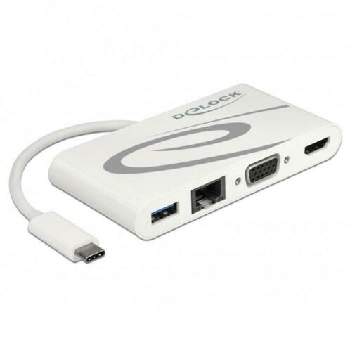 ACTIE Premium USB-C naar HDMI, VGA, RJ45, USB-A en USB-C