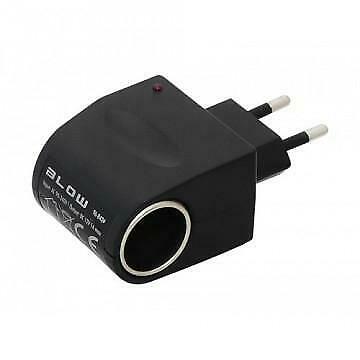 Adapter 230V  12V  1A omvormer - sigaretten plug