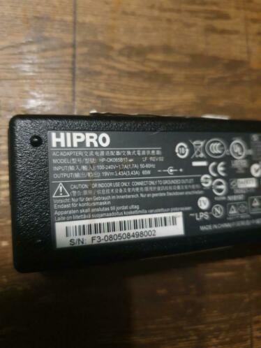 Adapter HP 65W 4,81,7mm Hipro HP-OK065B13