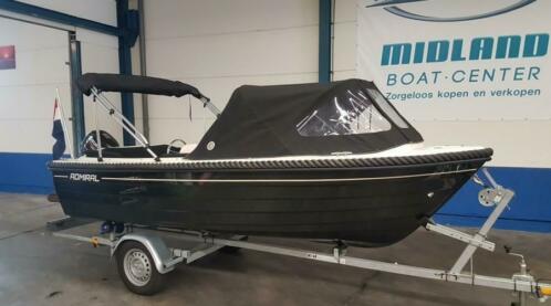 Admiral 435 sloep met Suzuki DF 20PK vol opties in nieuwstaa