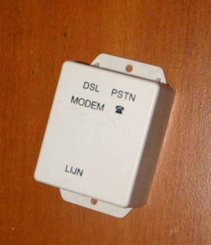 ADSL spitter adapter PSTN - nieuw