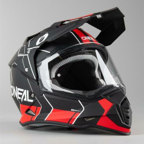 Adventure Helm O039Neal Sierra II Comb Zwart-Rood