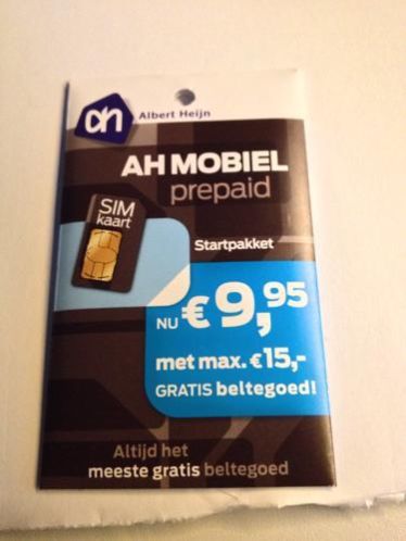 AH Mobiel Prepaid Startpakket Makkelijk nummer