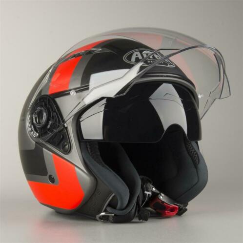 Airoh City One Wrap Oranje Mat (Open Helmen, Motorhelmen)
