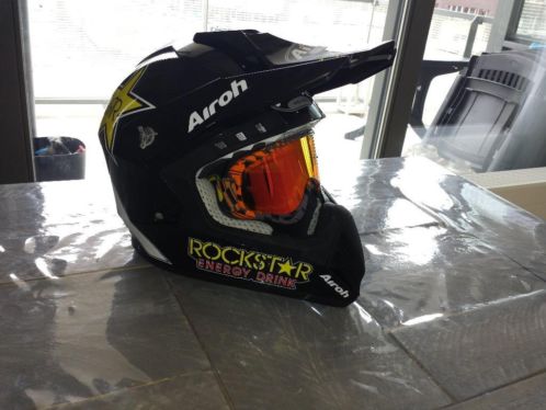 Airoh Crosshelm CR901 Rockstar inclusief vette crossbril