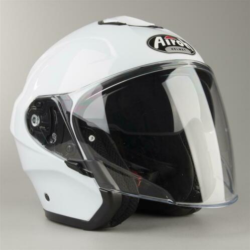 Airoh Hunter Color White Gloss (Open Helmen, Motorhelmen)