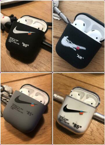 Airpods 1 amp 2 Nike off-white case hoesje (2 voor 12)