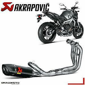 Akrapovic racing line carbon Yamaha MT-09 zo goed als nieuw