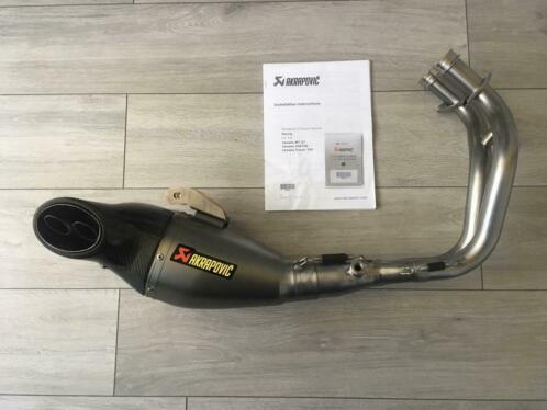 Akrapovic uitlaat systeem Yamaha MT 07 MT07 tracer 700 XSR