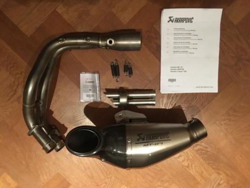 Akrapovic uitlaat Yamaha MT07 MT 07, XSR 700, Tracer 700