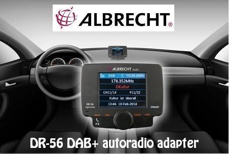 Albrecht DR-56 DAB autoradio adapter met bluetooth