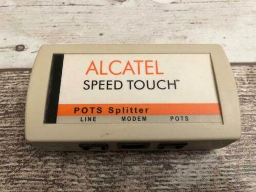 Alcatel Speed Touch plots splitter  tel stekker