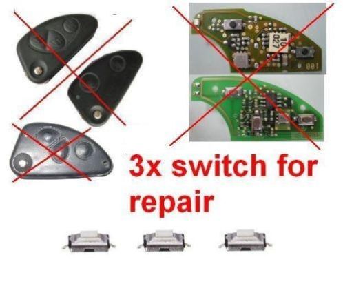 Alfa autosleutel reparatie printplaat microswitch drukknop 