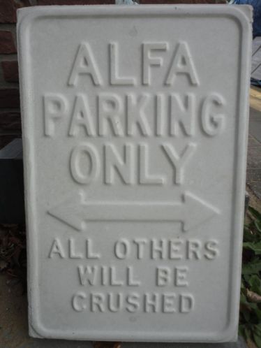 ALFA parkeertegel 