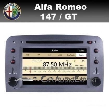 Alfa Romeo 147 GT radio navigatie bluetooth USB DVD GPS iPod