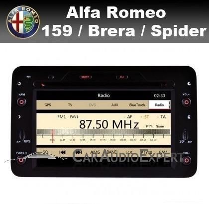 Alfa Romeo 159 Brera Spider autoradio navigatie bluetooth