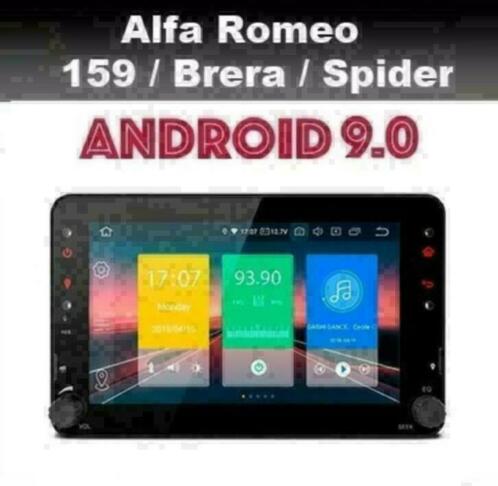 Alfa Romeo Brera 159 Spider navigatie wifi android 9.0 dab