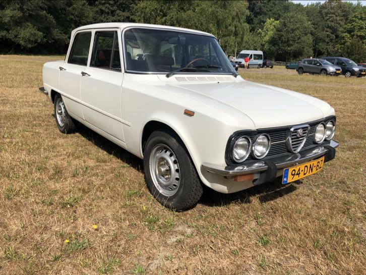 Alfa Romeo Giulia 1.3 Super Lusso 1976 Wit