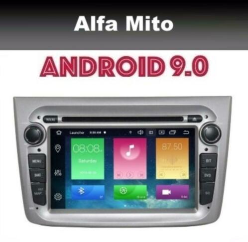 Alfa Romeo Mito radio navigatie android 9.0 dab wifi dvd