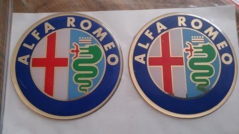 Alfa romeo vervangend embleem voor de voorkant en achterkant