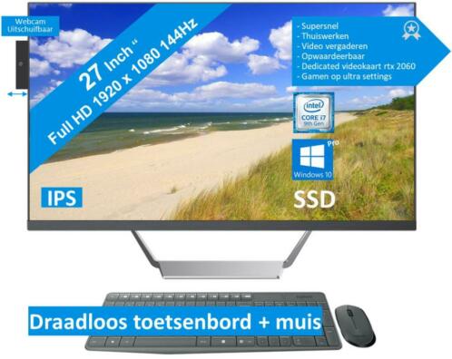 All-in-one  27034  I7  32GB  SSD 512GB Thuis, werk amp games