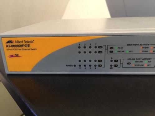 Allied Telesis 8 Port Managed POE Fast Ethernet Switch