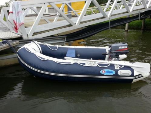 allpa sens 265 met alu bodem  goedlopende 5 pk Yamaha
