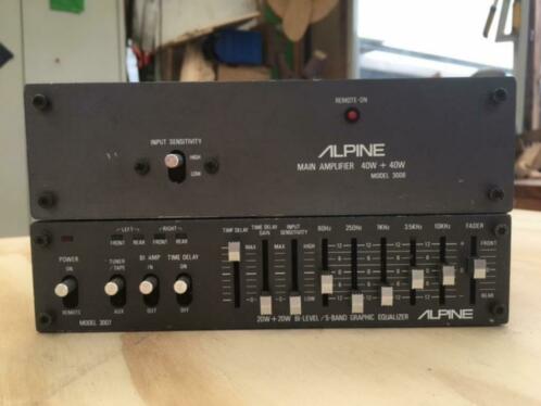 Alpine 3007  3008 Car Amplifier en Equalizer