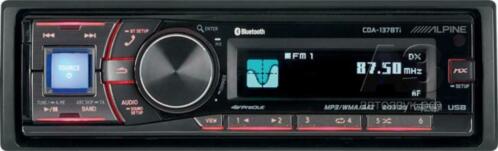 ALPINE CDA-137BTI - 1 DIN Autoradio - Carkit - MP3 - Bluetoo