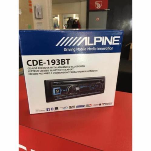 Alpine CDE-193BT - Bluetooth - USB - AUX