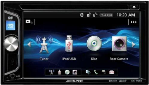 Alpine IVE-W560 cd dvd usb 2-din touchscreen met bluetooth