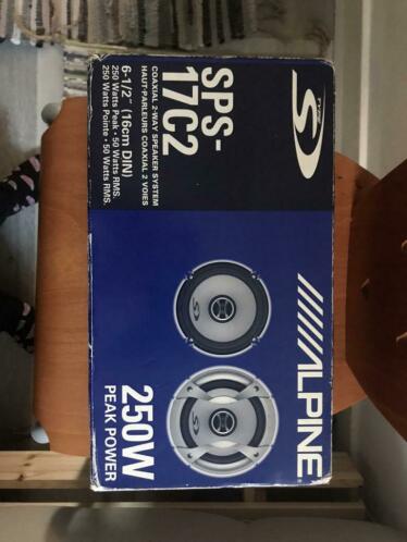 Alpine sps-17c2 Coaxial 2-way Speaker.250W Peak 50w RMS