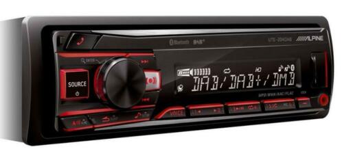 Alpine UTE-204bt radio usb aux bluetooth en DAB tuner nieuw