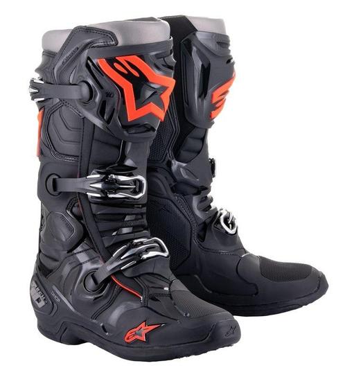 Alpinestars - Crosslaarzen Tech 10 Zwart  Fluo Rood