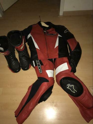 AlpineStars leder HeinGericke textiel  Shoei helm