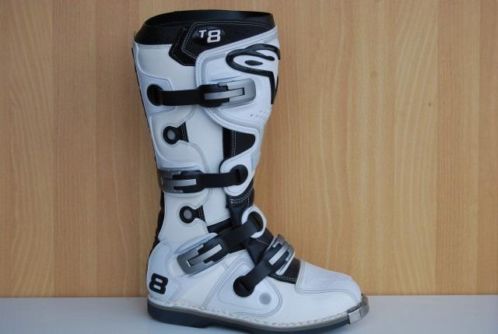 Alpinestars tech 8 laarzen wit nieuw in doos