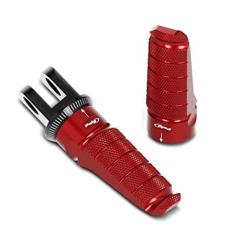 Alu voetsteunen set voor Ducati Hyperstrada 13-15 Puig rood