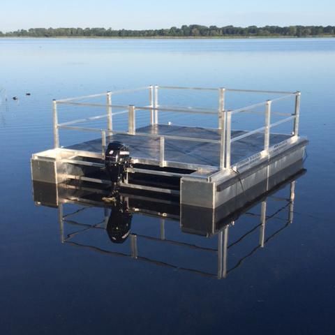 Aluminium drijven terras en varend vlot