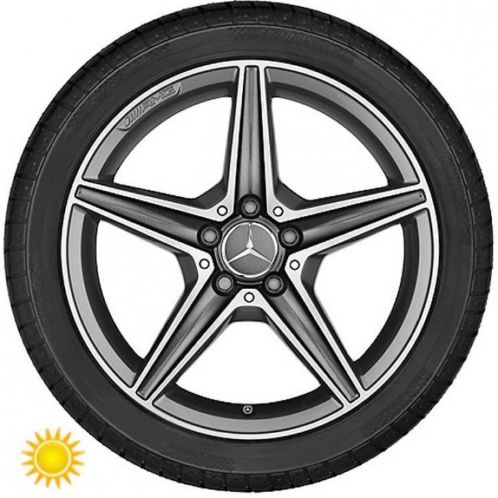 AMG Velgen set 18034 met 22545R18 95Y Bridgestone Potenza MO