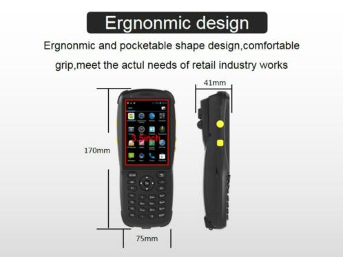 Android 5 2D Laser Barcode Scanner Handheld Pda3501