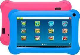 Android 7 inch Kindertablet Kinder Kids Tablet ROZE BLAUW