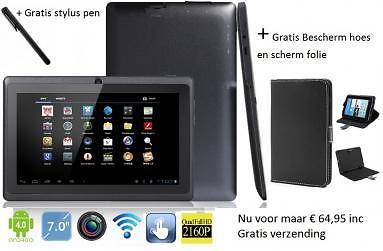 Android Tablet 7 inch dual camera 4GB Wifi Gratis verzending