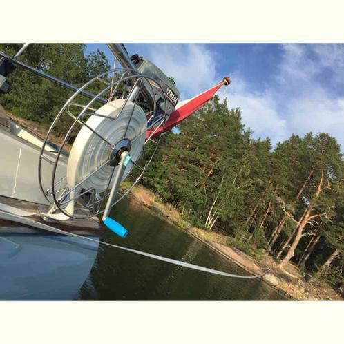 Anker rol voor hekanker met lier RVS