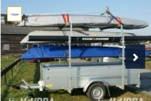 Anssems bagagewagen met zeilboot frame