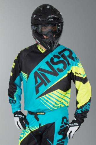 Answer Racing Crosstrui Answer A16 Sync Zwart-Blauw