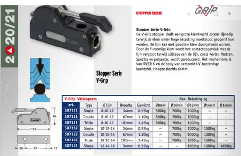 Antal V-grip dubbele valstoppers